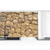Crédence adhésive - Old Wall Of Paving Stone Dimension HxL: 50cm x 50cm Matériel: Smart