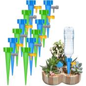 Csparkv - Lot de 12 arrosages automatiques, réglables et faciles à arroser, arrosage pour plantes en pot, plantes, fleurs, jardin, plante d'intérieur