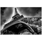 Feeby - Tableau tour Eiffel - 80 x 60 cm - Noir, blanc