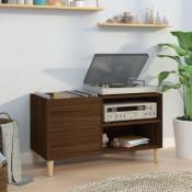 Furniture Limited - Armoire à disques chêne marron 84,5x38x48 cm