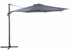 Grand parasol de jardin gris anthracite ⌀ 300 cm savona 33071