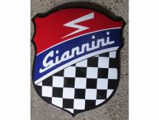 "grosse plaque emaillee blason giannini tole email