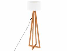 Lampadaire en bois coloris blanc - diamètre 39,5 x