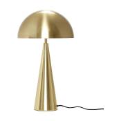 Lampe à poser en métal doré 52 cm Cône - Hübsch