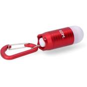 Lampe de poche porte-clés avec mousqueton 1 led. 3xlr44 (piles incluses) couleurs assorties. EDM