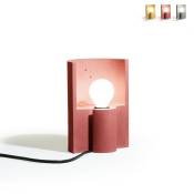 Lampe de table faite à la main design moderne et minimaliste Esse Couleur: Rouge