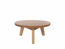 Léona - table basse en bois d'acacia ø65cm - couleur