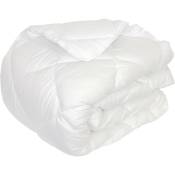 Linnea - Couette polyester cocoon fibre creuse siliconée Chaud (hiver) 160x200 cm - Blanc