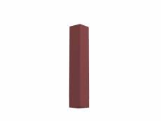 Lumicom | cube plafonnier, 1x gu10, max 33w, métal, rouge cowhide, h40cm 303006000037