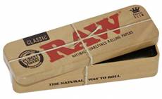 Raw Classic Roll Caddy King Size Slim Box Metal Case