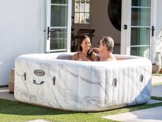 Spa gonflable PureSpa Calacatta carré Bulles 4 places