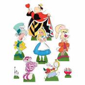 Star Cutouts Mini-Figurines - 8 figurines en carton Alice au pays des merveilles - Disney