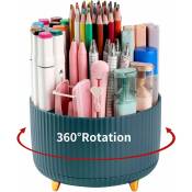 Sunxury - Porte-stylos à crayons de bureau, 5 emplacements, organisateurs de stylos rotatifs à 360 ° pour bureau, organisateur de fournitures de