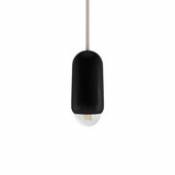 Suspension Luce Small / Chêne - Ø 6 x H 14 cm - Hartô noir en bois