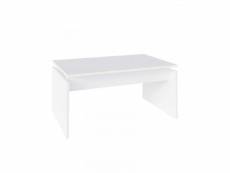 Table basse bois blanc - ristyc - l 80 x l 50 x h 38