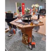 Table d'appoint pour brasero Barbecook Nestor - Bois