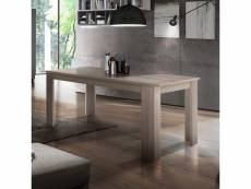 Table extensible bois orme 140-190x90cm pour salle