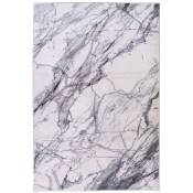 Tapis effet marbre brut gris 160x230cm