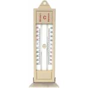Thermomètre de congélation Thermomètre intérieur Thermomètre de Jardin Thermomètre de Serre Plantation extérieure Thermomètre Max-Min Digital - beige