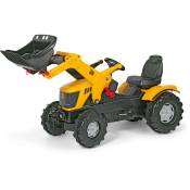 Tracteur pedales Rolly Toys avec pelle frontale jcb 8250, pneus chambre air