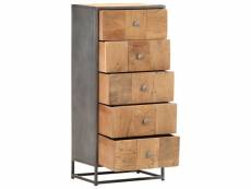 Vidaxl armoire à tiroirs 45 x 30 x 100 cm bois de récupération massif 286529