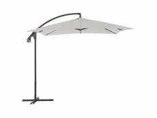 Vidaxl parasol en porte-à-feux avec poteau en acier 250 x 250 cm sable 44878