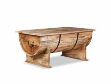 Vidaxl table basse bois de manguier massif 88 x 50 x 40 cm 243977