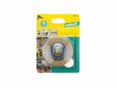 Wolfcraft 1 brosse laiton circulaire hex ø75x10mm