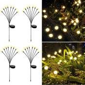 4PC Lampes Solaires Firefly, Lampes de Jardin à énergie