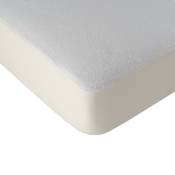 Alèse protège matelas imperméable en coton blanc