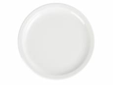 Assiettes à bord étroit blanches olympia 230(ø)mm - lot de 12