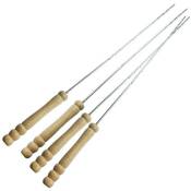 BBQ - Pack 4 brochettes barbecue 38,5cm