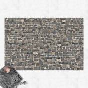 Bilderwelten - Tapis en vinyle - Quarry Stone Wallpaper Natural Stone Wall - Paysage 2:3 Dimension HxL: 40cm x 60cm
