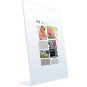 Cadre photo chevalet Cristal Joe 21x29,7 cm, en plexiglas - marque française - Transparent