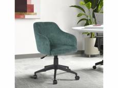 Chaise de bureau ergonomique fauteuil ordinateur hauteur réglable, vert
