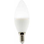 Elexity - Ampoule led Flamme 5W E14 400lm 4000K - (blanc neutre) - Blanc