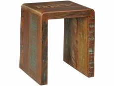 Finebuy table d'appoint bois massif mango 45 x 55 x 40 cm table basse salon | bout de canapé est - table de téléphone - table en bois recyclé