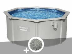 Kit piscine acier ronde bestway hydrium 3,00 x 1,20 cm + 10 kg de zéolite