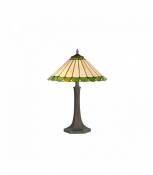 Lampe de table décorative Tiffany Calais 2 Ampoules