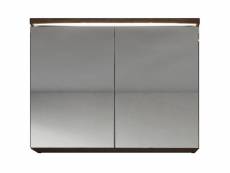 Meuble a miroir paso 80 x 60 cm chene marron - miroir armoire miroir salle de bains verre armoire de rangement