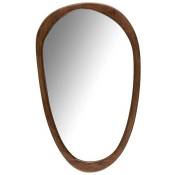 Miroir irrégulier bois de manguier 51x4x83cm - Brun