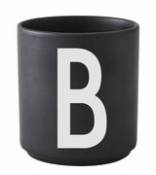 Mug A-Z / Porcelaine - Lettre B - Design Letters noir en céramique