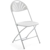 Oviala - Chaise pliante et housse de chaise noire -