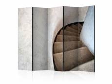 Paris prix - paravent 5 volets "spiral stairs ii" 172x225cm