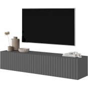 Selsey - telire - Meuble tv 140 cm - graphite