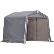 Shelterlogic - acier feuille garage tente 5,76m² gris 240x240x240 cm