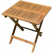 Spetebo - Table tulcan, pliable - acacia fsc - table d'appoint