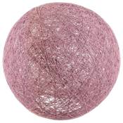 Suspension boule colorée 30 cm rose