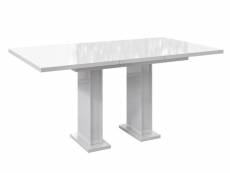 Table a manger extensible ross - blanc laque 120-160