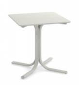 Table carrée System / 70 x 70 cm - Emu blanc en métal